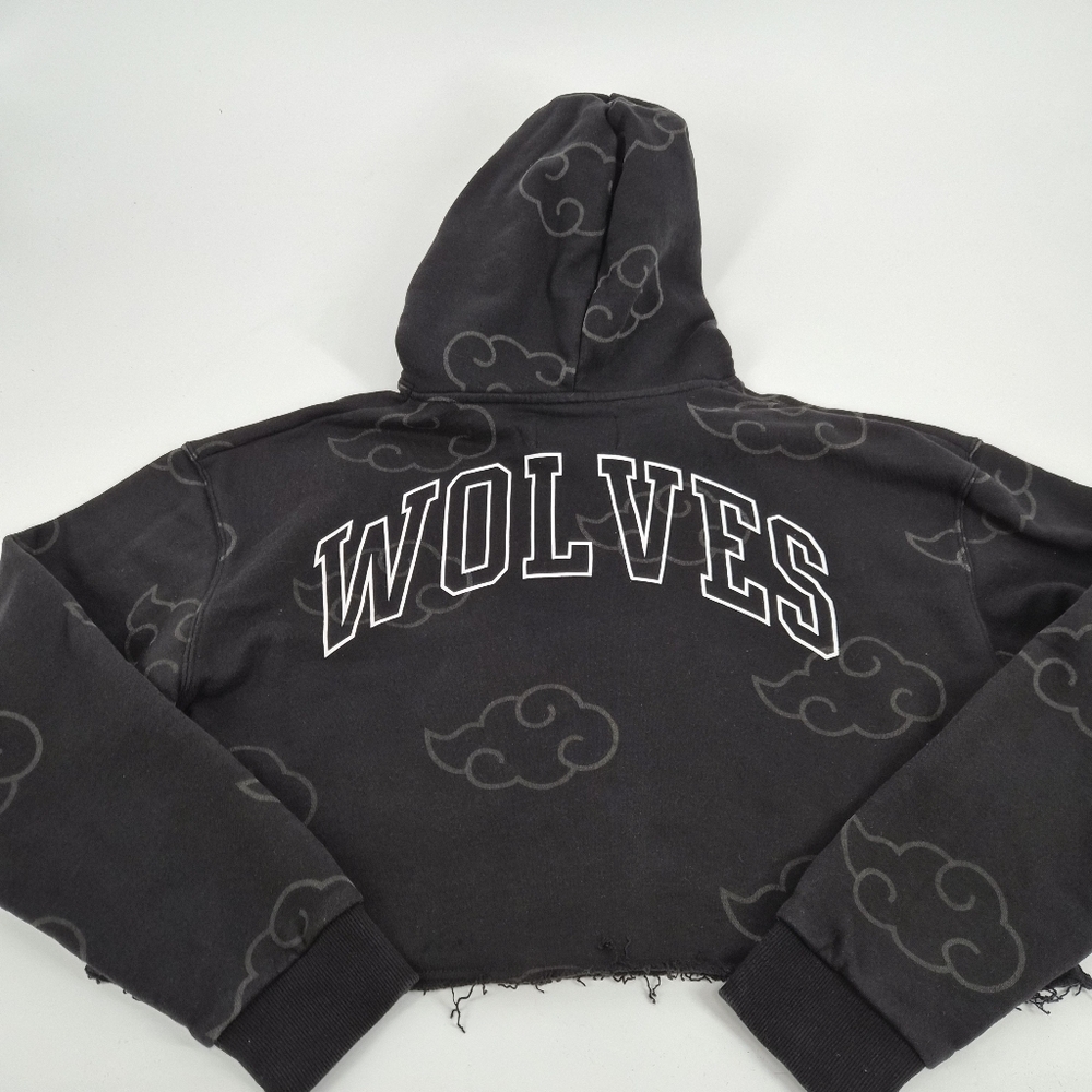 Darc Sport Black Cropped Naruto Floating Hoodie Size L - Picture 7 of 9